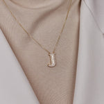 J Harfi 14 Ayar Kolye - Nur Kuyumculuk