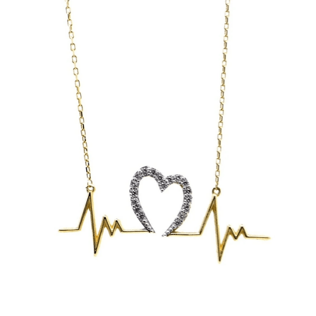 Kalp Atışı 14 Ayar Altın Kolye - Nur Kuyumculuk