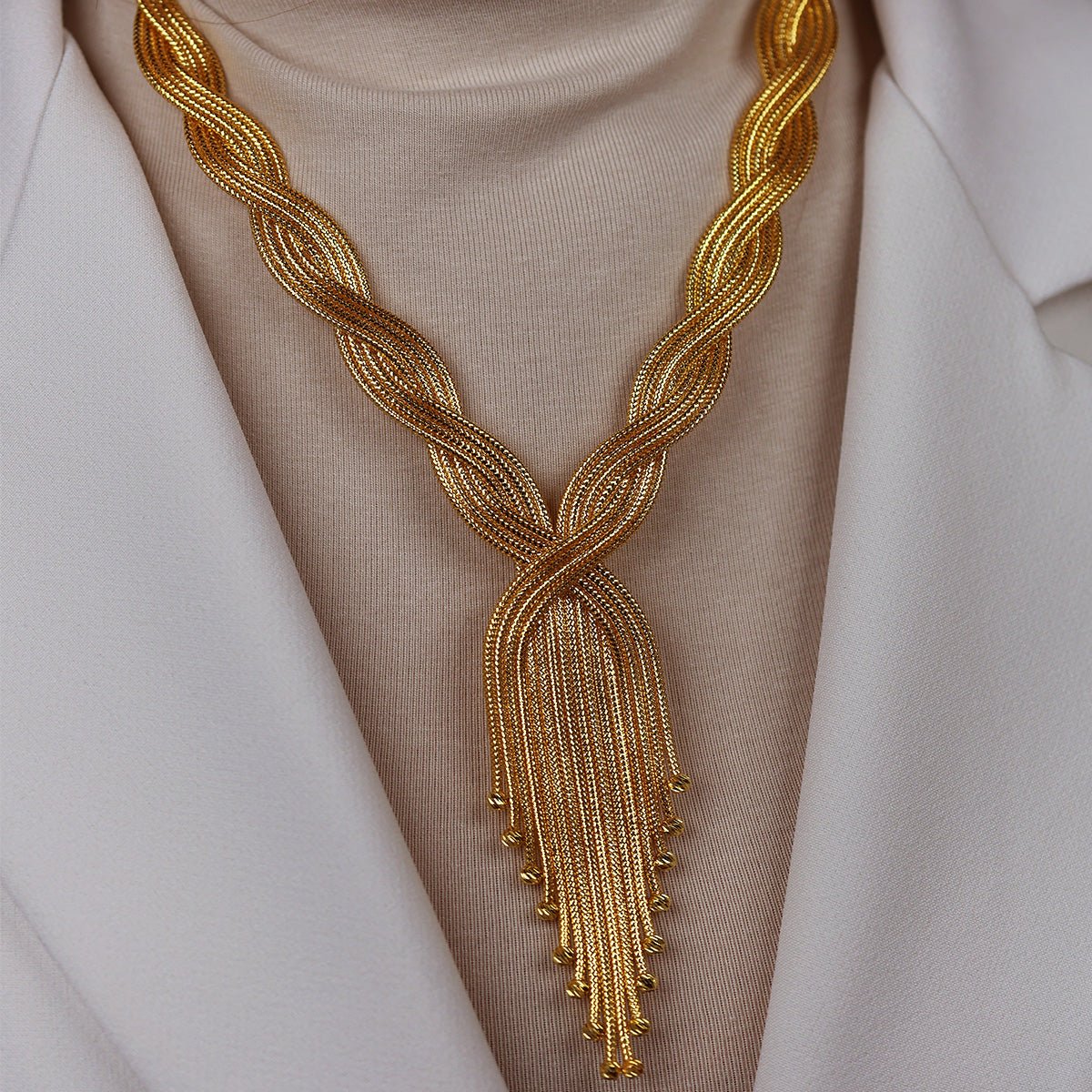 Kalze 14 Ayar Altın Set Kolye - Nur Kuyumculuk