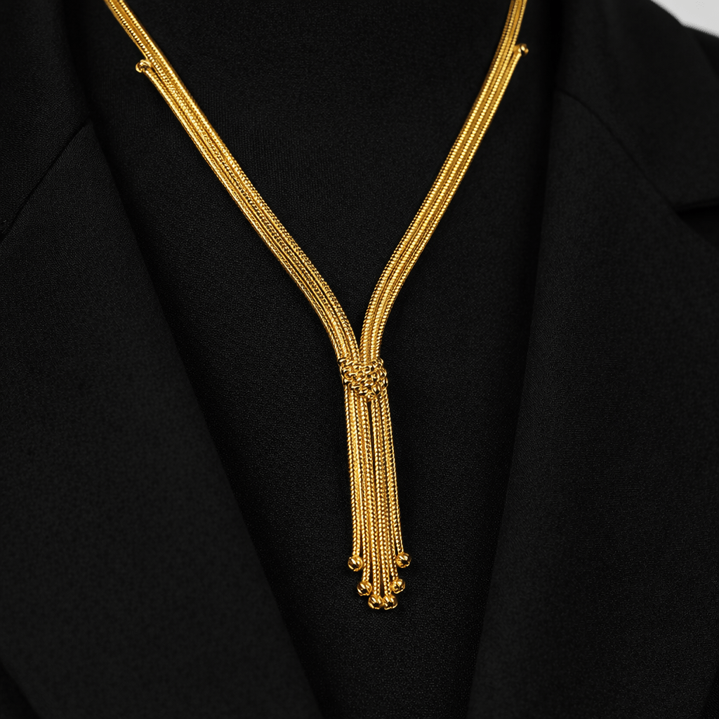 Kalze 14 Ayar Altın Set Kolye - Nur Kuyumculuk