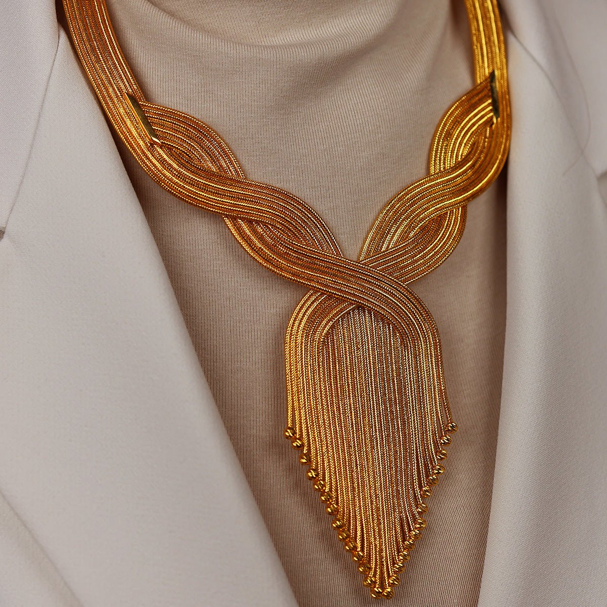 Kalze 14 Ayar Altın Set Kolye - Nur Kuyumculuk