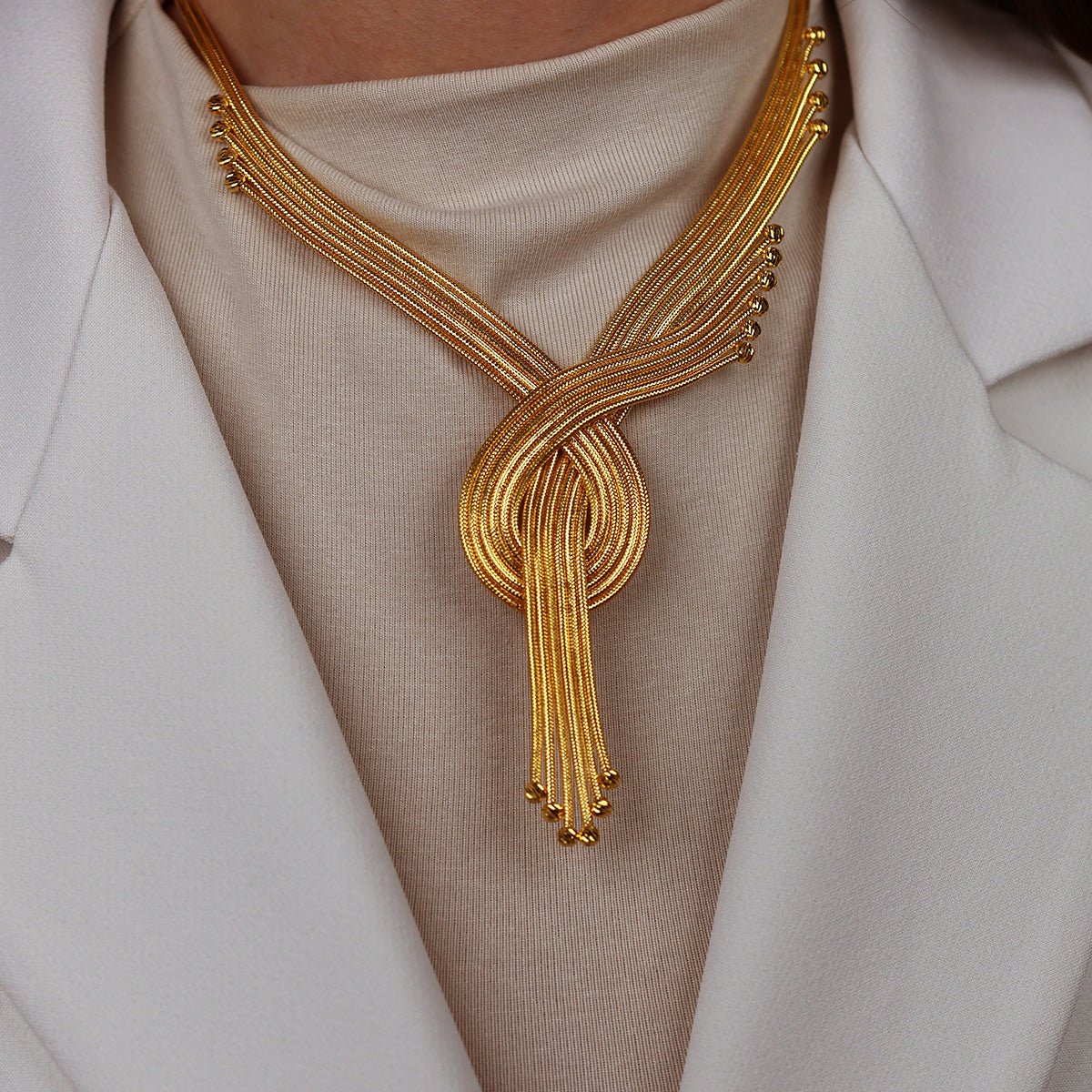 Kalze 14 Ayar Altın Set Kolye - Nur Kuyumculuk