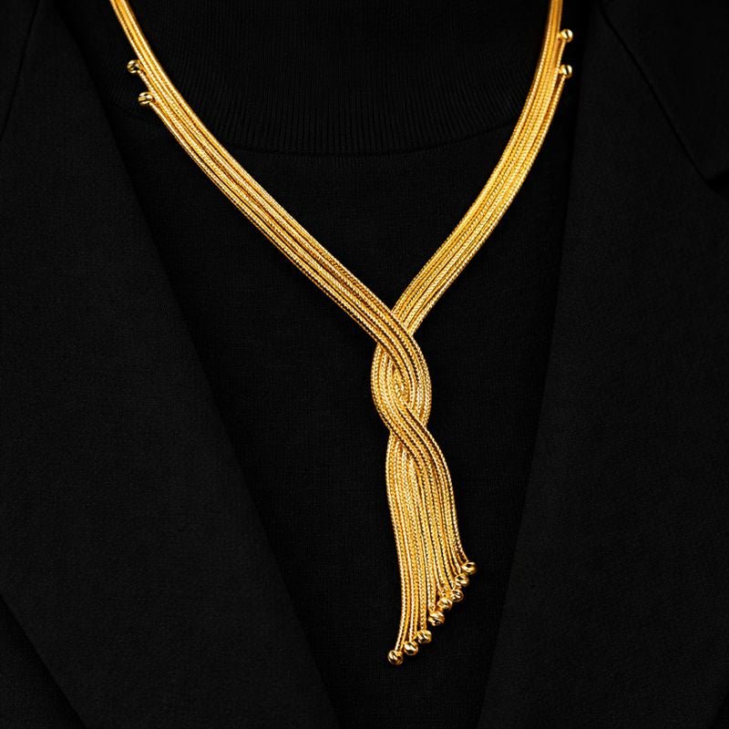 Kalze 14 Ayar Altın Set Kolye - Nur Kuyumculuk