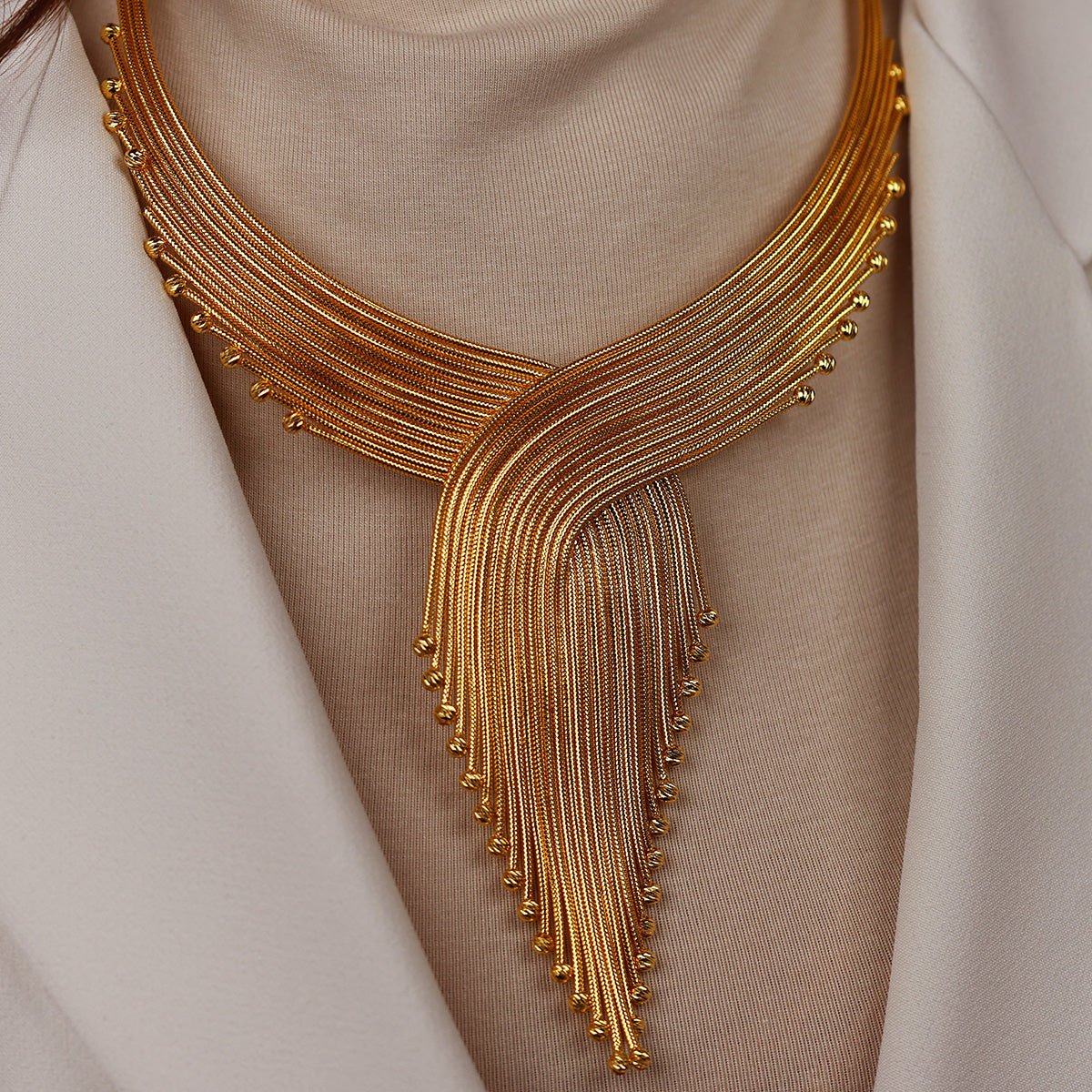 Kalze 14 Ayar Altın Set Kolye - Nur Kuyumculuk