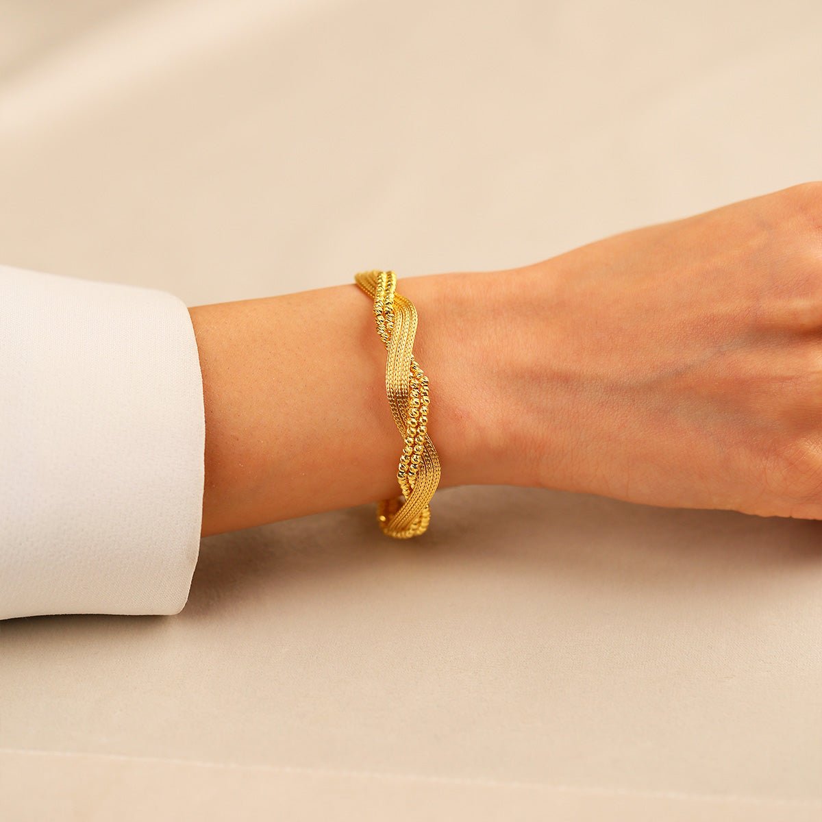 Kalze Dorikalı 14 Ayar Altın Bileklik - Nur Kuyumculuk