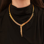 Kalze Zarif 14 Ayar Altın Set Kolye - Nur Kuyumculuk