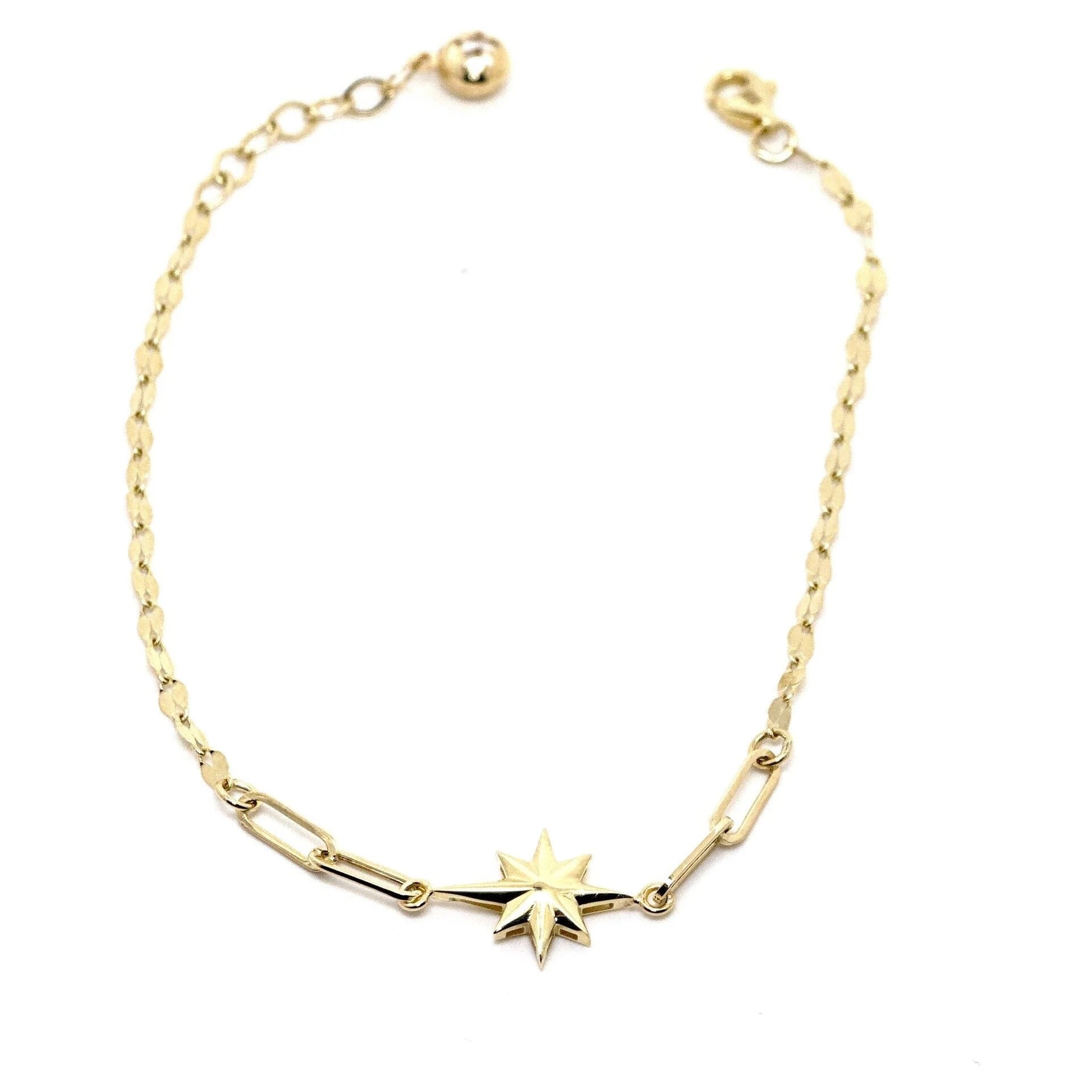 Kutup Yıldızlı 14 Ayar Altın Bileklik - Nur Kuyumculuk