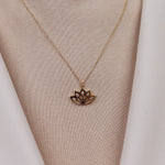 Lotus 14 Ayar Altın Kolye Ucu - Nur Kuyumculuk