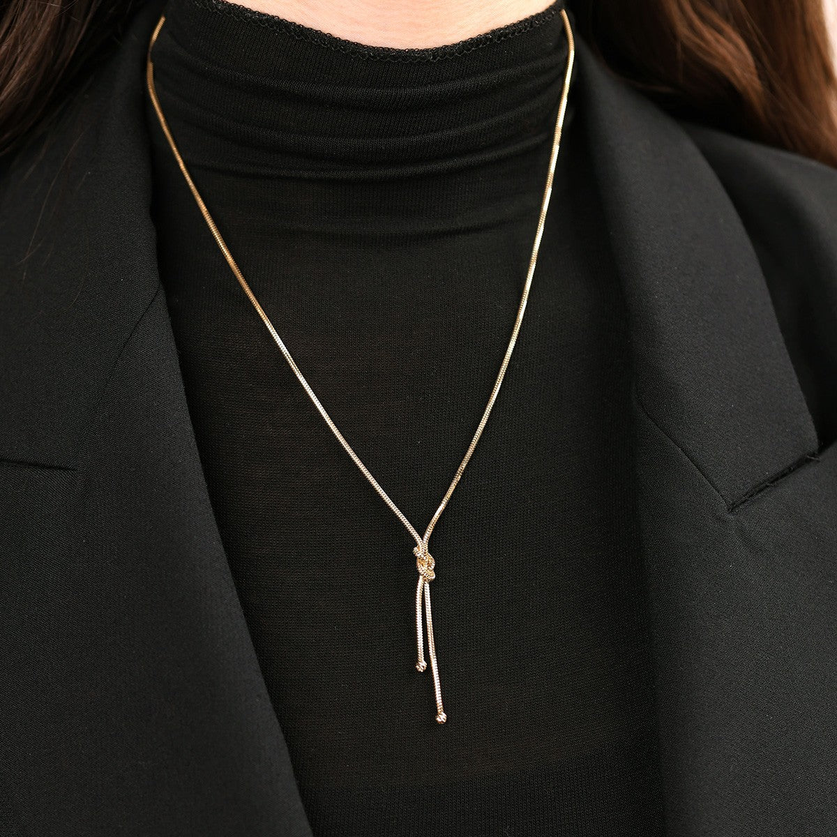 Minimal ve Modern Stil 14 Ayar Altın Kolye - Nur Kuyumculuk