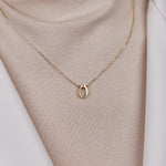 Ö Harfi 14 Ayar Altın Kolye - Nur Kuyumculuk