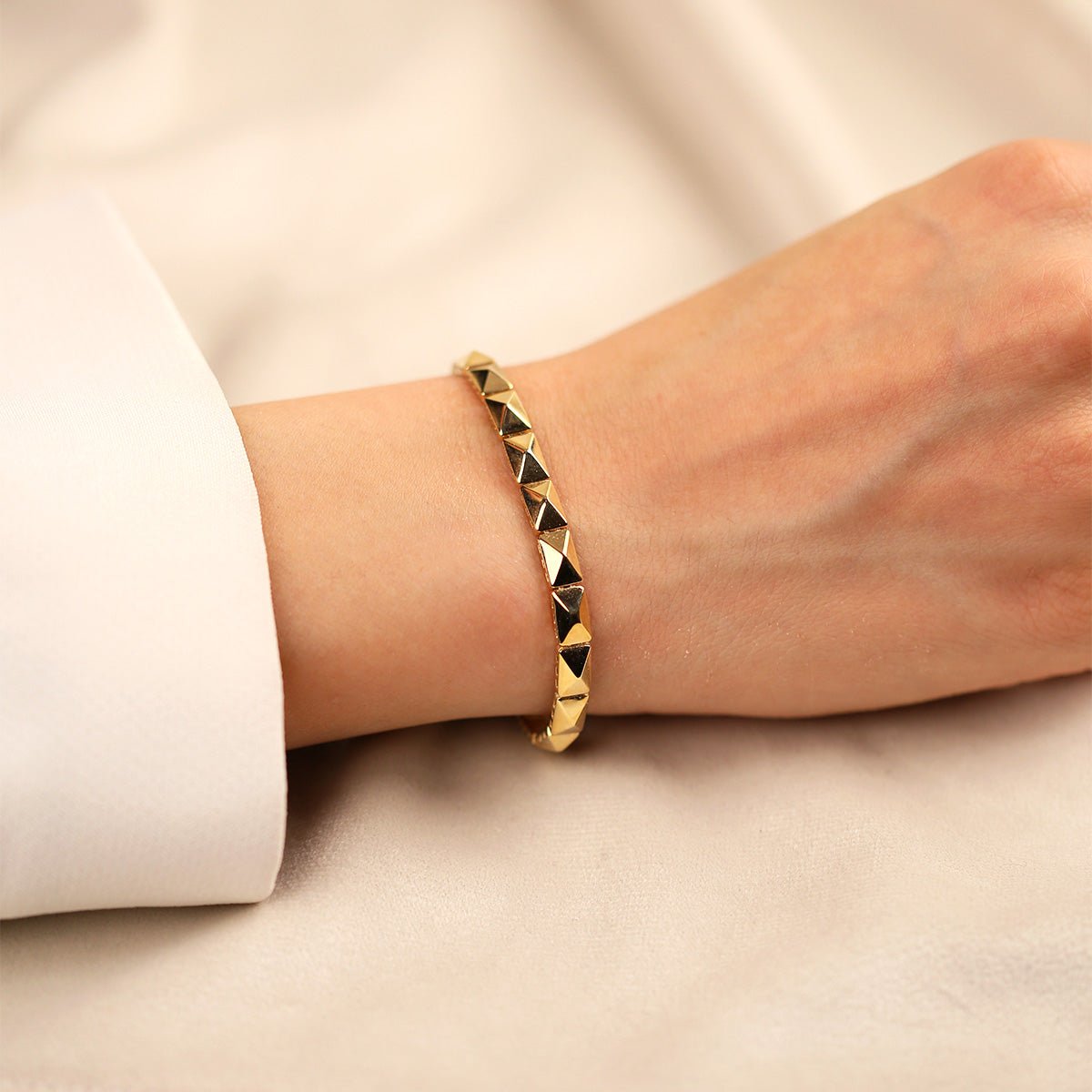 Piramit 14 Ayar Altın Bileklik - Nur Kuyumculuk