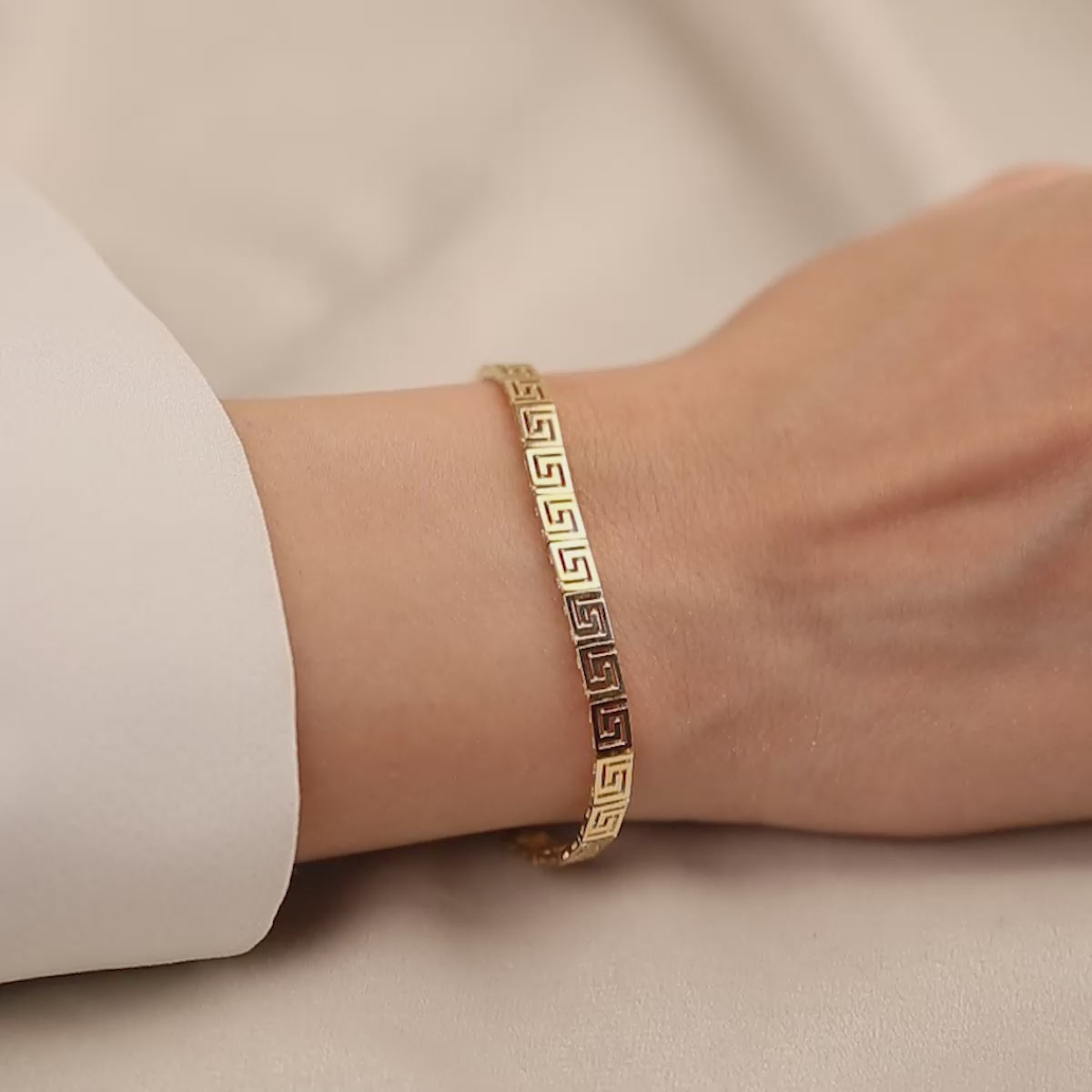 Exclusive modern 14 Ayar Sarı Altın Bileklik