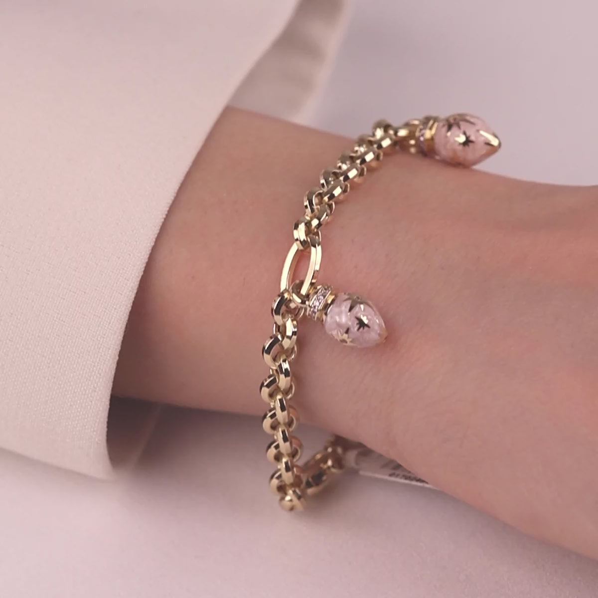 Cetaş Polaris Serisi 14 Ayar Altın Modern Bileklik