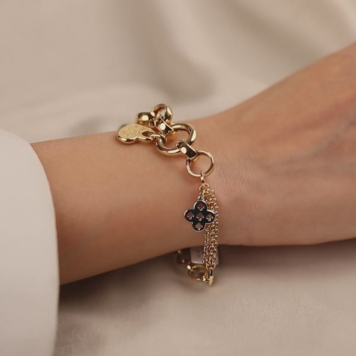 Cetaş 14 Ayar Sarı Altın Bileklik