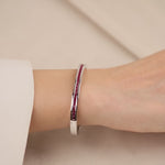 Cetaş Beyaz Altın Taşlı 14 Ayar Altın Kelepçe 1_23_5