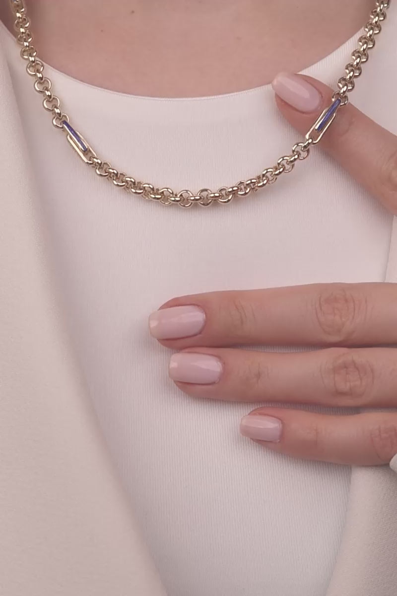 Cetaş Eterna Serisi Modern TAsarım 14 Ayar Altın Kolye