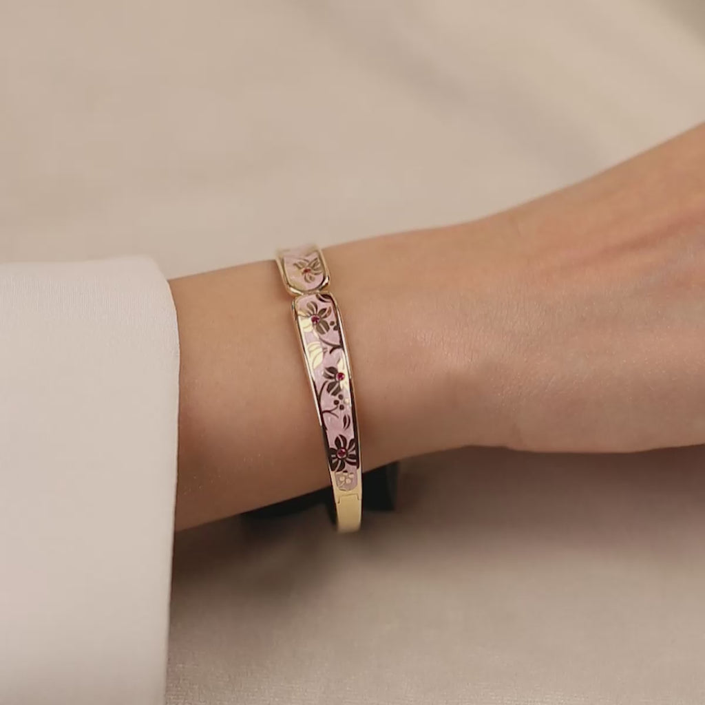 Cetaş Pembe Mineli 14 Ayar Altın Kelepçe 1_43_2