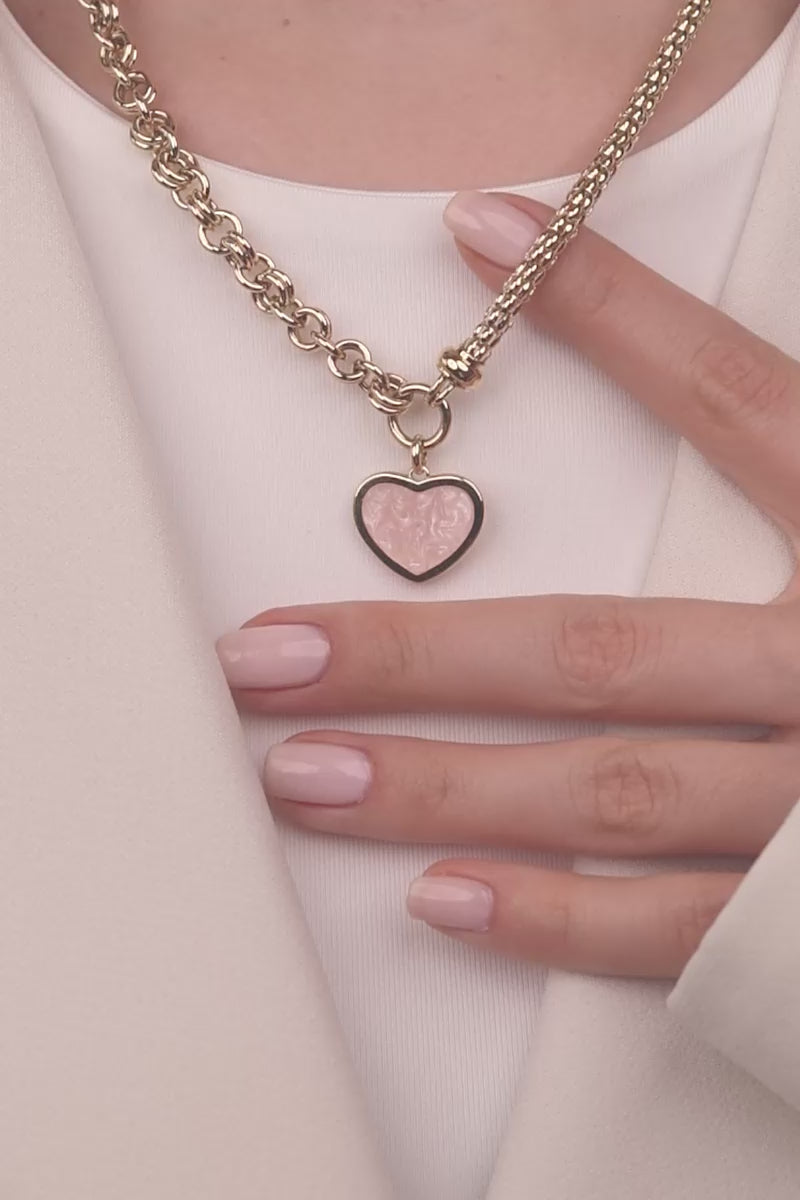 Cetaş Gold Luck Serisi 14 Ayar Modern Kolye