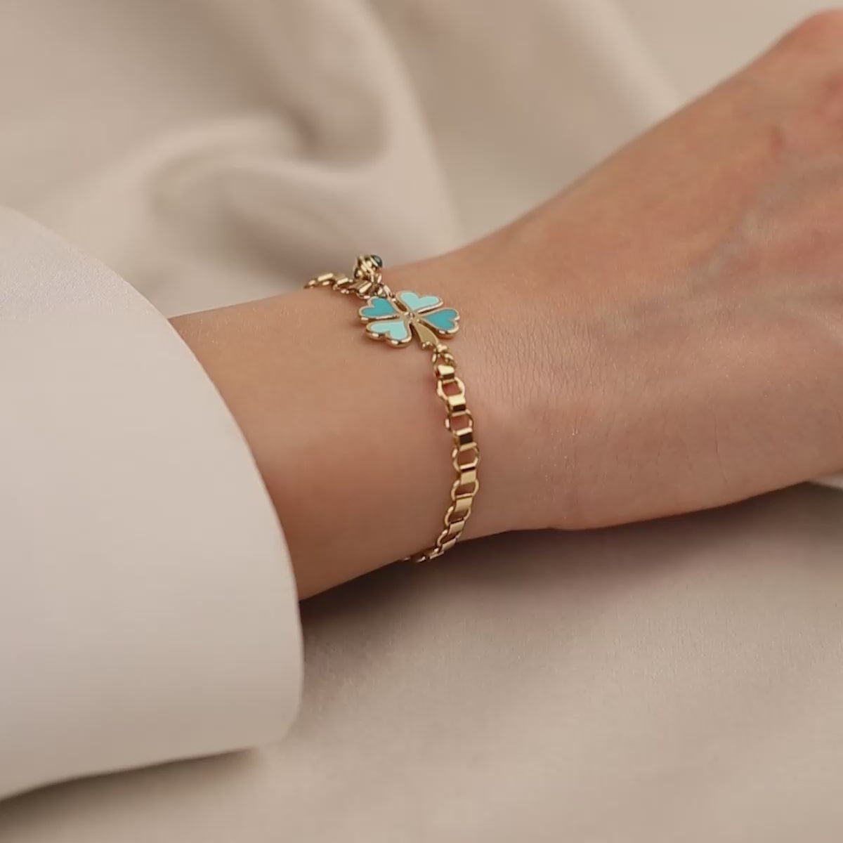 Cetaş Yonca 14 Ayar Altın Bileklik