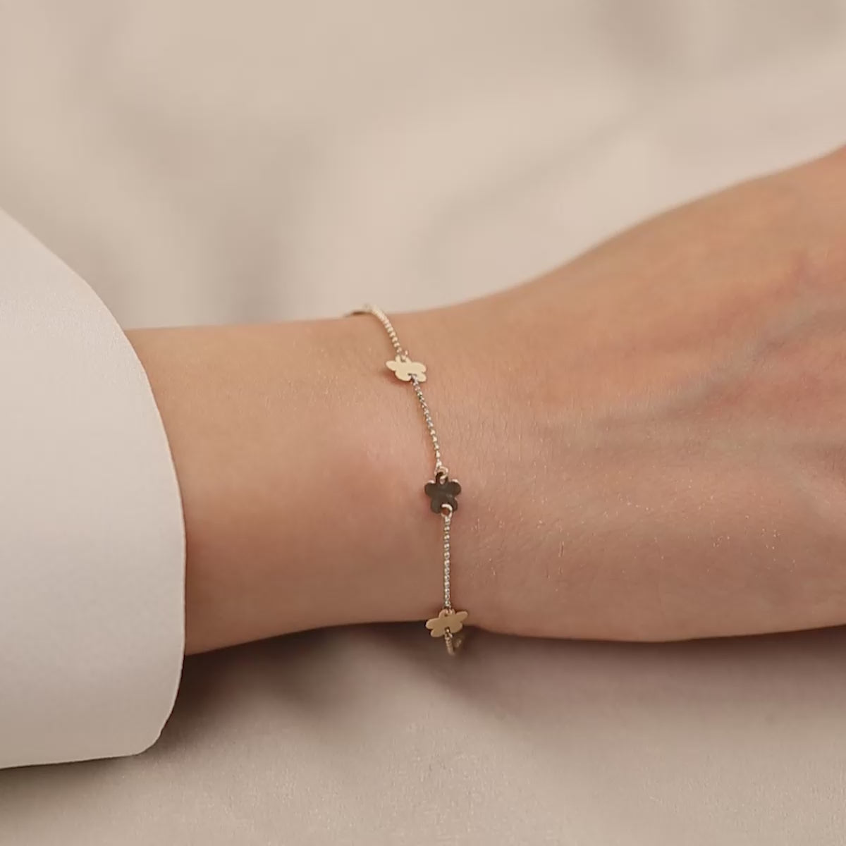 Minimal 14 Ayar Altın Bileklik