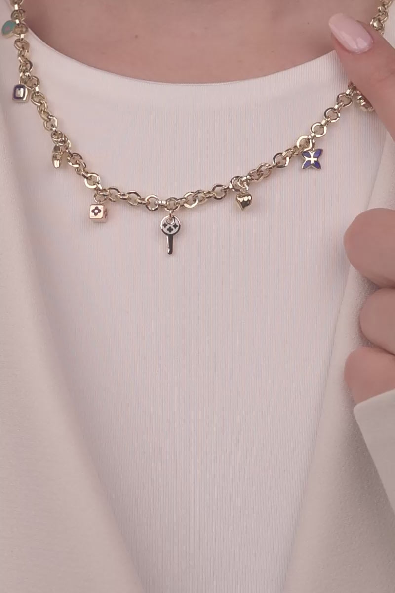 Cetaş Gold Luck Serisi 14 Ayar Altın Kolye