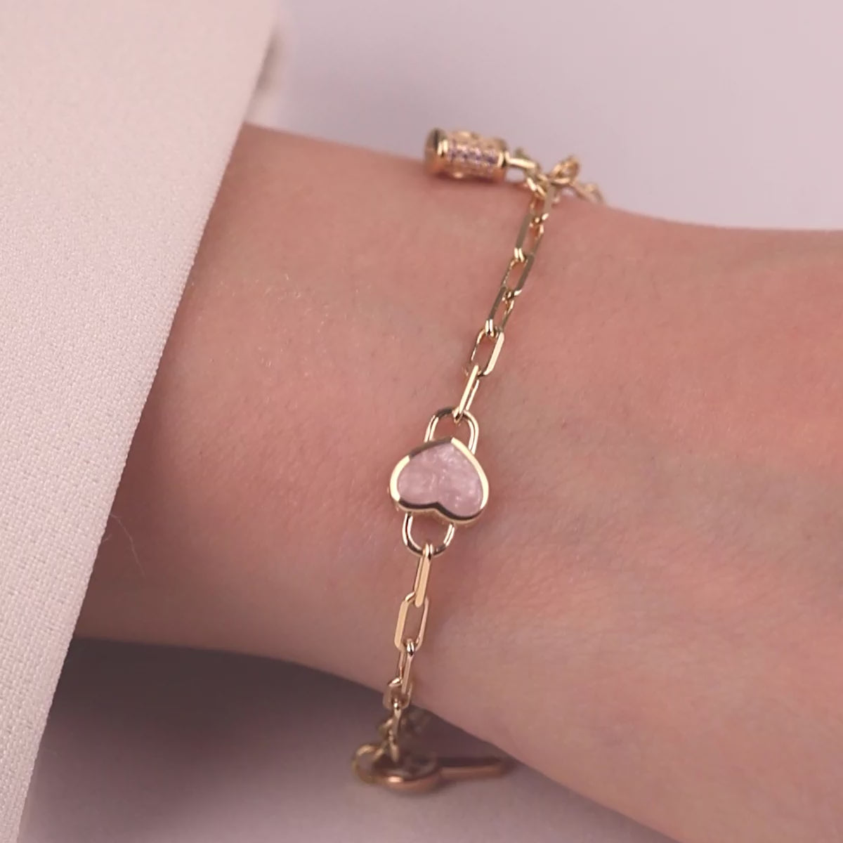 Cetaş Bir Dilek Tut  Charm Detaylı 14 Ayar Altın Bileklik