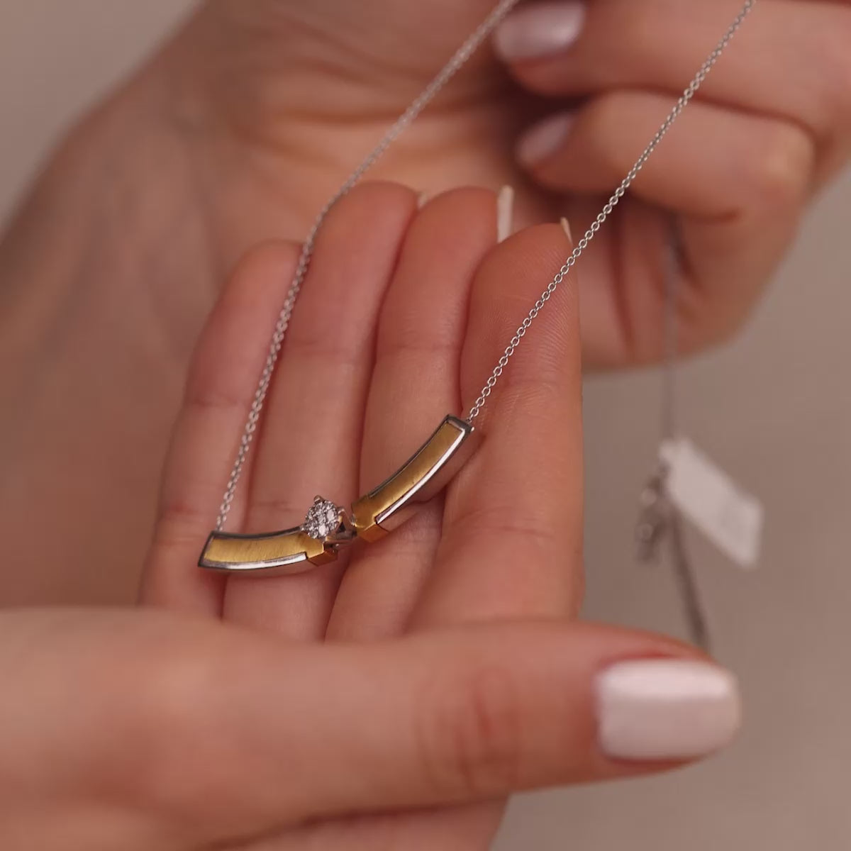 0,10 Karat Pırlanta Özel Tasarım Kolye
