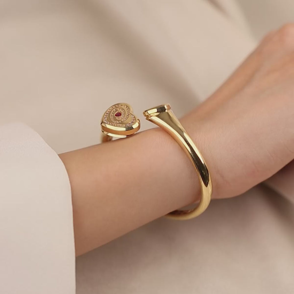 Cetaş Eterna Kalpli 14 Ayar Altın Kelepçe 1_8_5