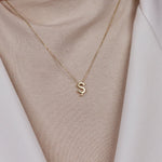 Ş Harfi 14 Ayar Altın Kolye - Nur Kuyumculuk