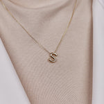 S Harfi 14 Ayar Altın Kolye - Nur Kuyumculuk