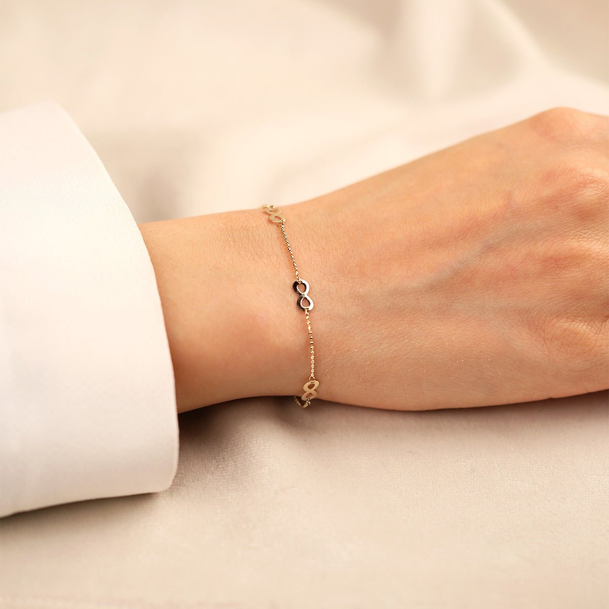 Sonsuzluk 14 Ayar Altın Bileklik - Nur Kuyumculuk