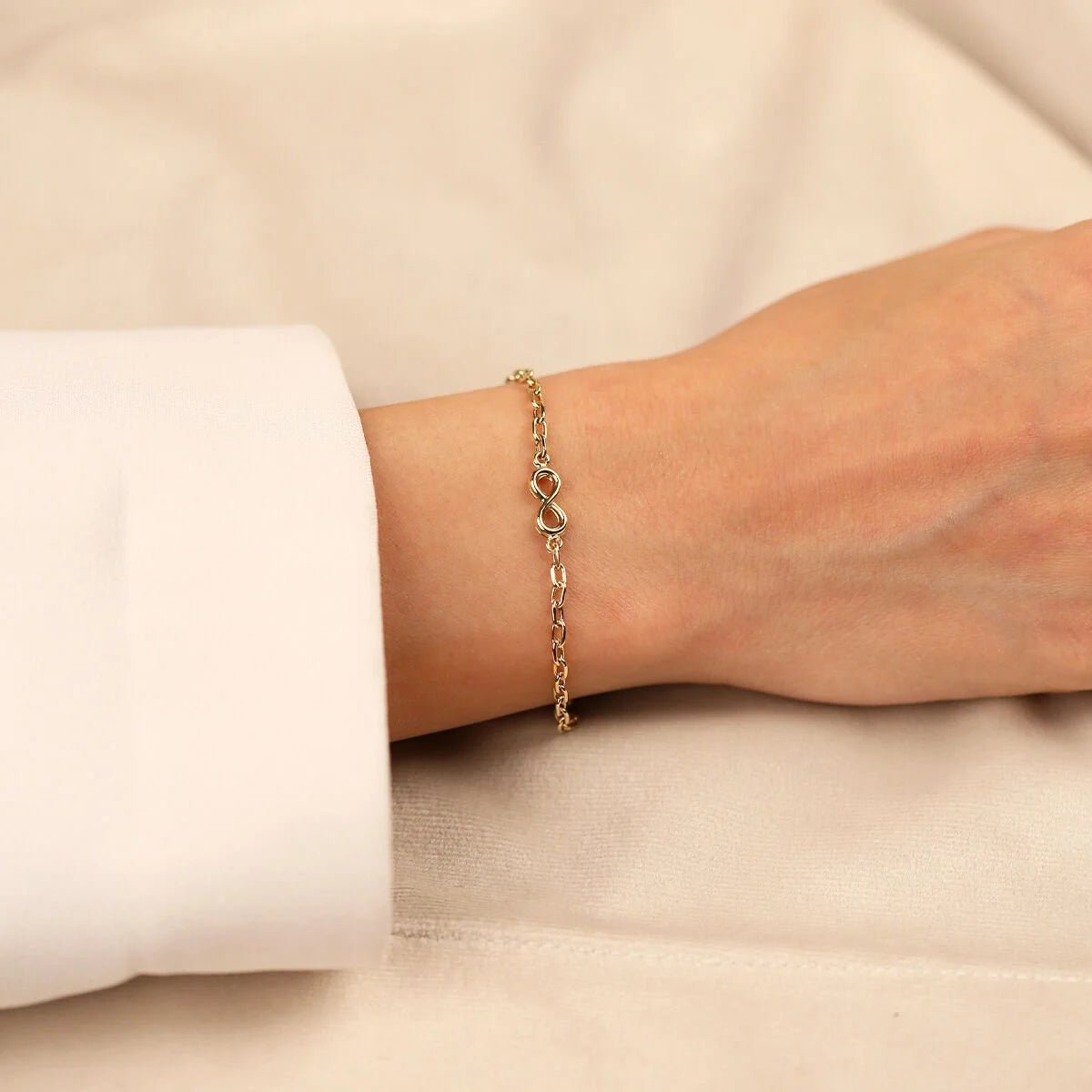 Sonsuzluk 14 Ayar Altın Bileklik - Nur Kuyumculuk