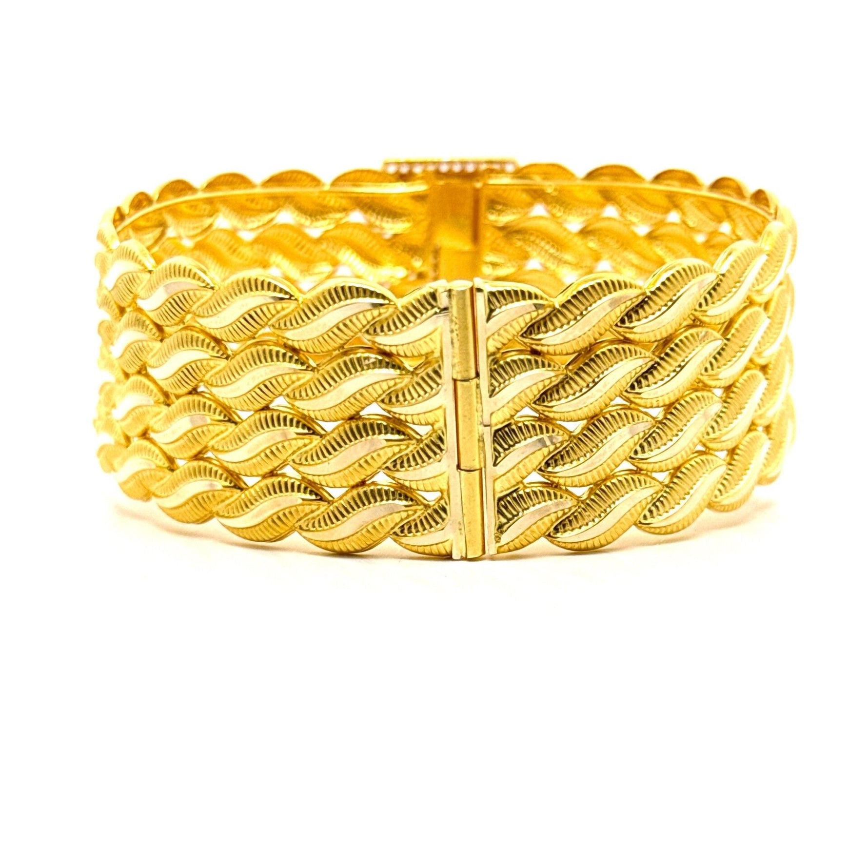 Taşlı 14 Ayar Altın Kelepçe - Nur Kuyumculuk