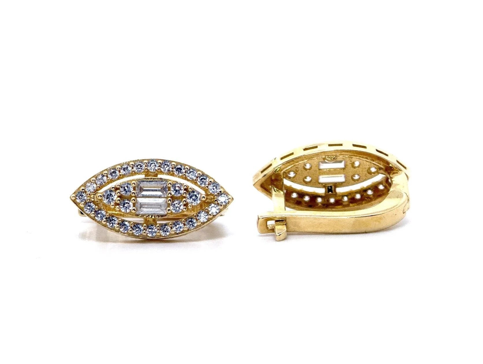 Taşlı 14 Ayar Altın Küpe - Nur Kuyumculuk