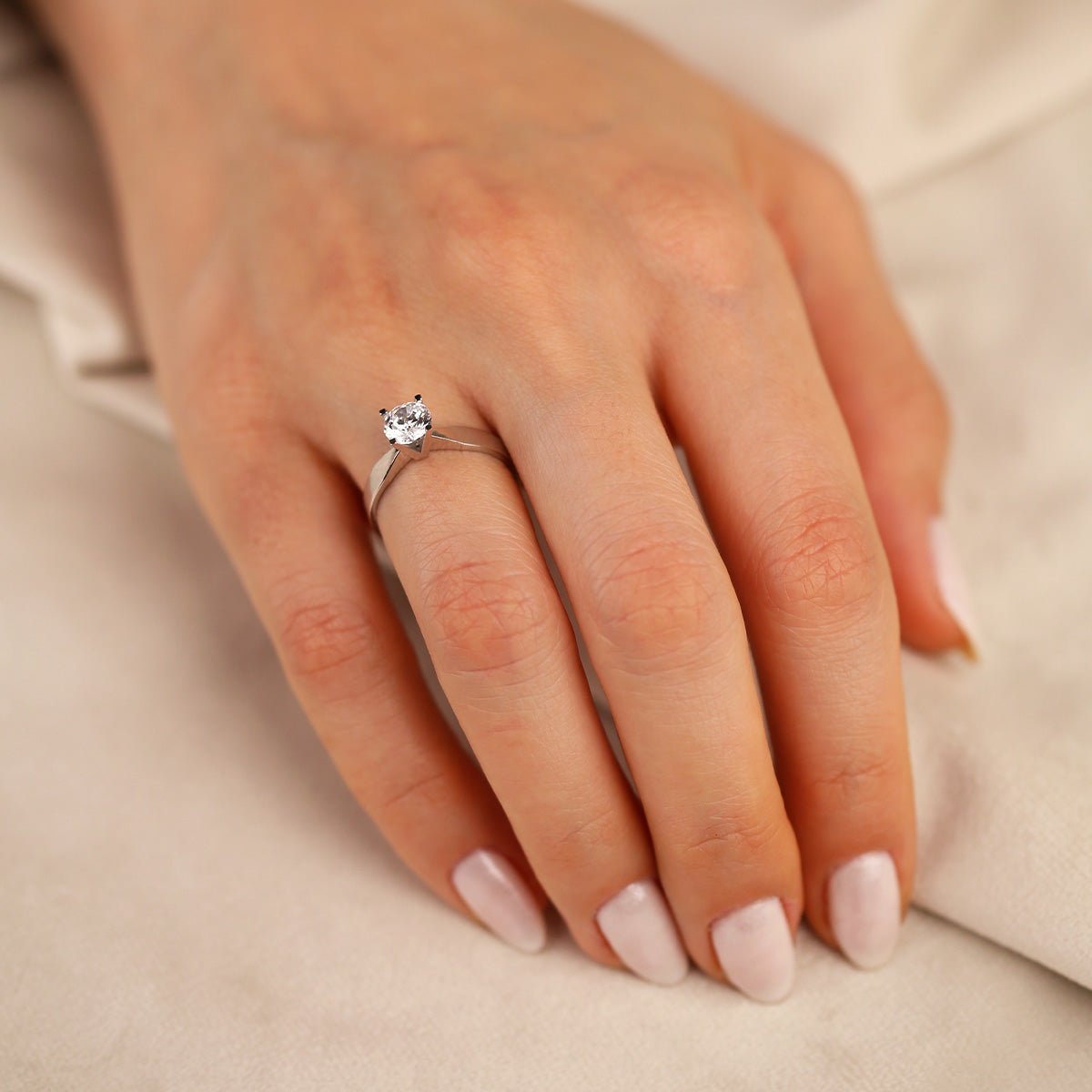 Tektaş 14 Ayar Altın Yüzük - Nur Kuyumculuk