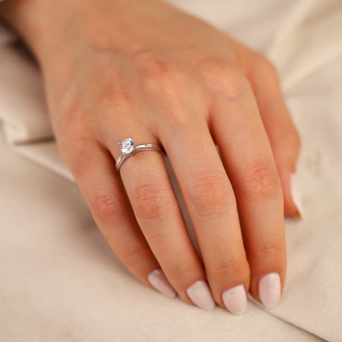 Tektaş 14 Ayar Altın Yüzük - Nur Kuyumculuk