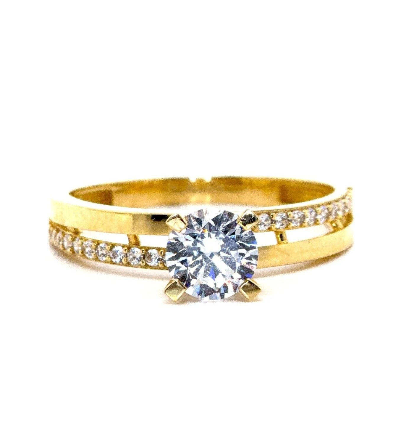 Tektaş 14 Ayar Altın Yüzük - Nur Kuyumculuk