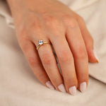 Tektaş 14 Ayar Altın Yüzük - Nur Kuyumculuk