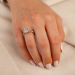 Tektaş Lotus 14 Ayar Altın Yüzük - Nur Kuyumculuk