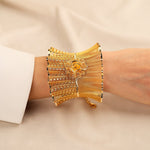 Tül Kelepçe (Gül Motifli) 14 Ayar Altın - Nur Kuyumculuk