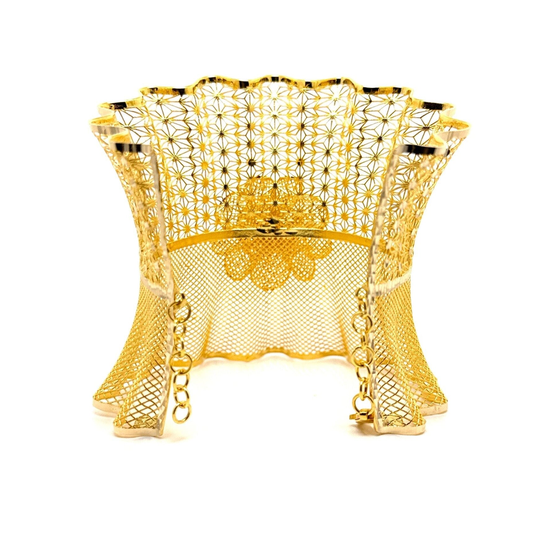 Tül Kelepçe (Gül Motifli) 14 Ayar Altın - Nur Kuyumculuk