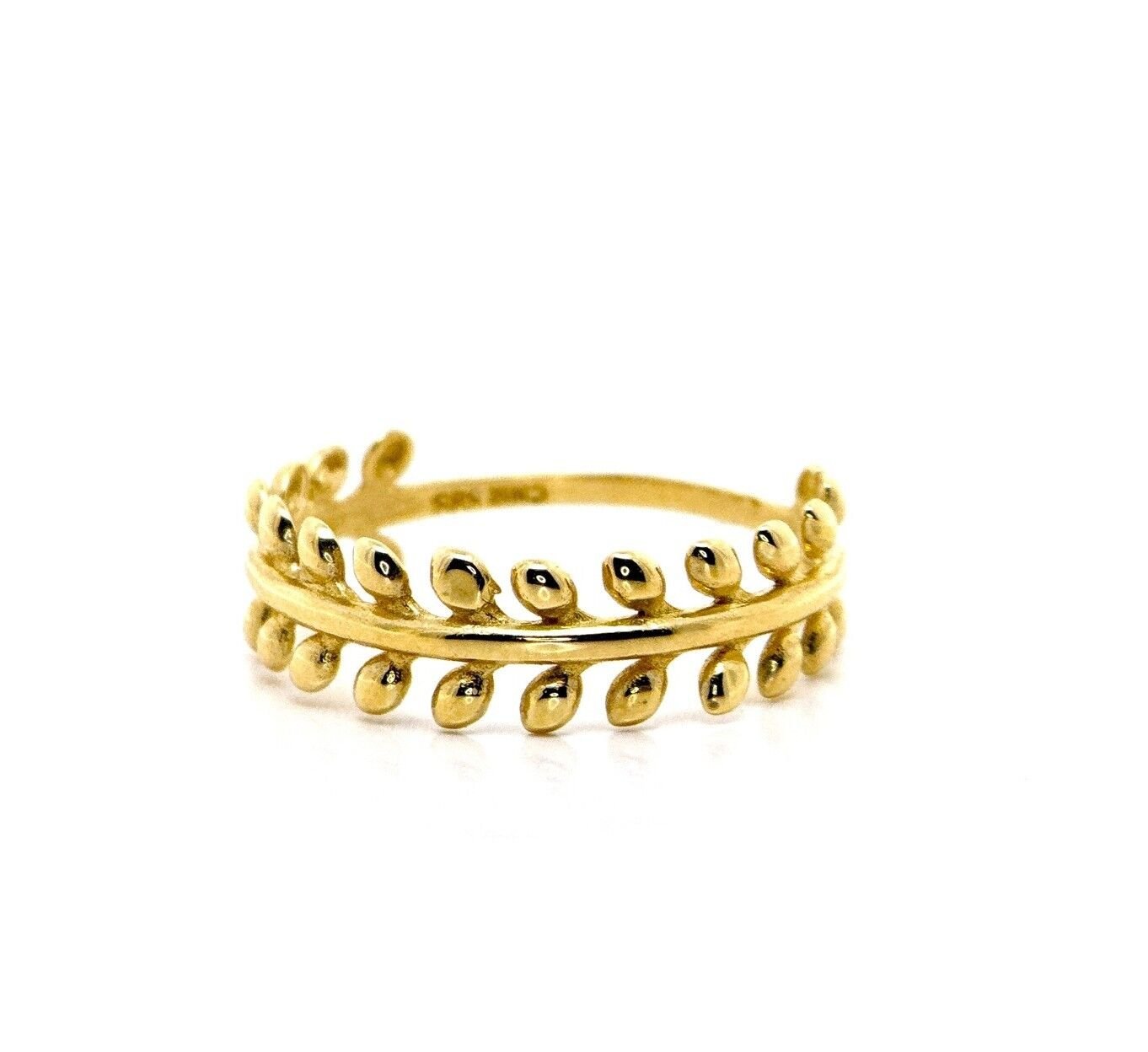 Yaprak Desenli 14 Ayar Altın Yüzük - Nur Kuyumculuk