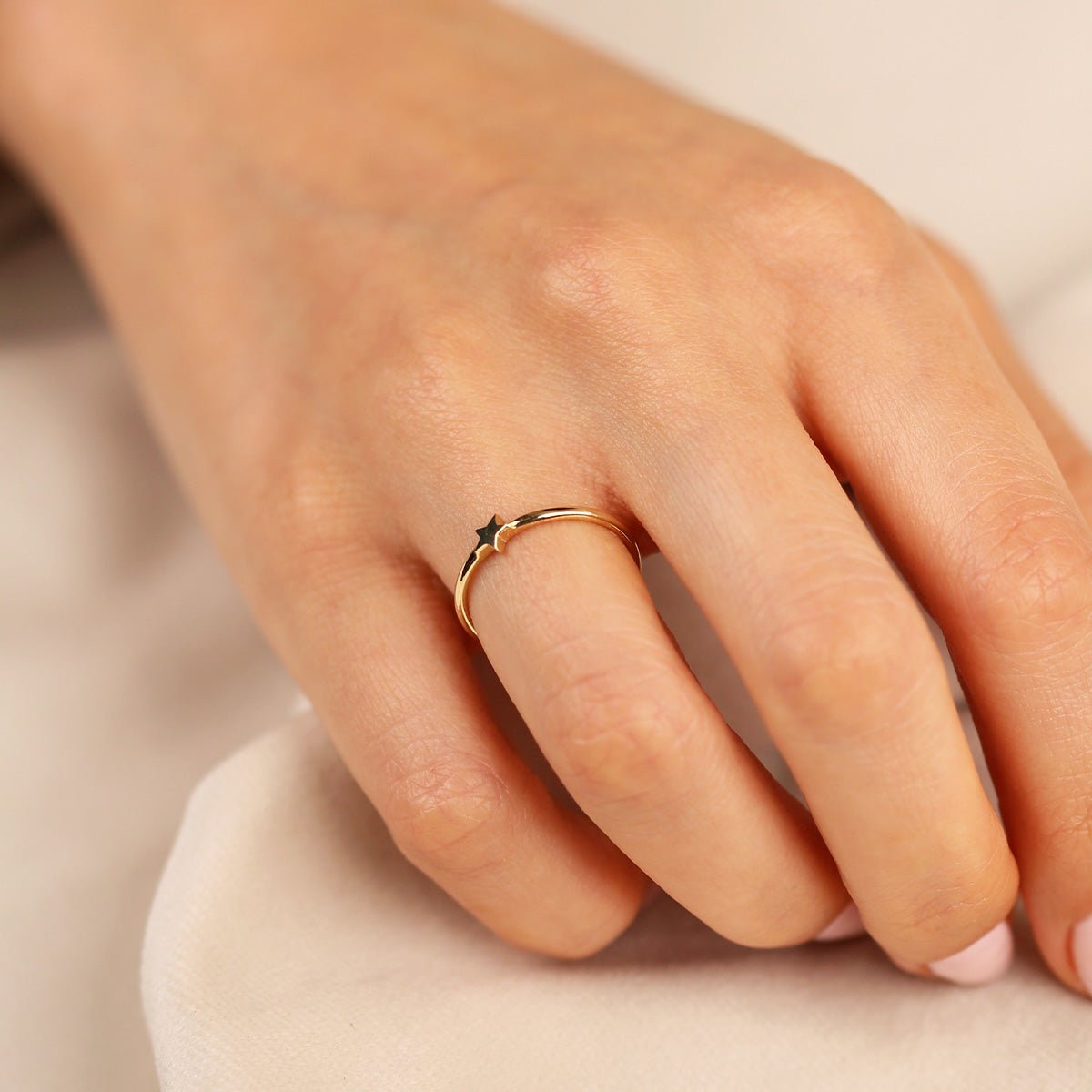 Yıldız 14 Ayar Altın Yüzük - Nur Kuyumculuk