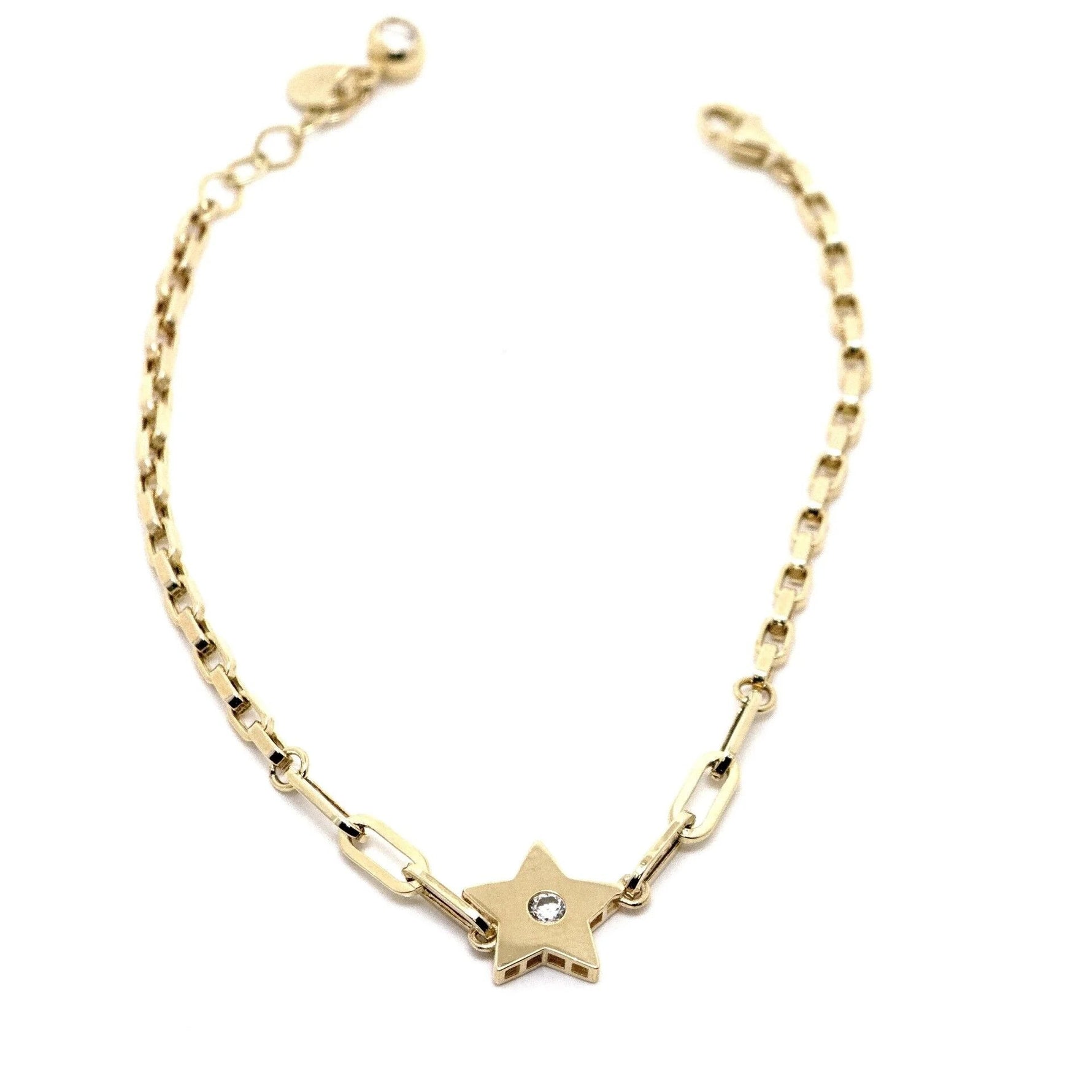 Yıldızlı 14 Ayar Altın Bileklik - Nur Kuyumculuk